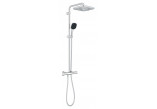 System vaňovásprchový Grohe Tempesta System 250 Cube s termostatom na montáž na stenu, s hlavovou sprchou kwadratową 25 cm - chróm