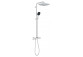 System vaňovásprchový Grohe Tempesta System 250 Cube s termostatom na montáž na stenu, s hlavovou sprchou kwadratową 25 cm - chróm