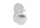 Súprava Ideal Standard Ellise misa WC 36,5x54,5 cm, bez kołnierza + sedadlo s pozvoľným sklápaním - biela