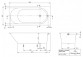 Vaňa obdĺžniková Villeroy & Boch Oberon 2.0, 170x75 cm - biela Weiss Alpin