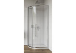 Sprchový kút Ravak Blix Slim BLSRV2K+BLSRV2K, złożona z dwóch sztuk dverí prysznicowych, 90x90x195 cm, sklo číre z warstwą AntiCalc, profil lesklý chróm