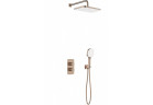 Sprchový set KFA Malaga Brushed Rose Gold sprchový s batériou termostatickou - miedź szczotkowana PVD