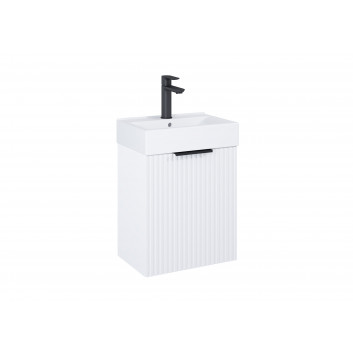Skrinka kúpeľňová Roca Reef 80 cm s 2 zásuvkami (do kompletacji z umywalką Hebe slim) - jasny dub