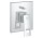 Batéria Grohe Eurocube vaňová podomietková, 2-prijímače, chróm