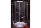 Štvrťkruhový sprchovací kút blcp4 80 Ravak Blix przsuwna czteroelementowa, biela + transparent