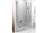 Dverí wnękowe CSD2-110 Ravak Chrome dwuelementowe, satén+ transparent
