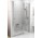 Dverí wnękowe CSD2-110 Ravak Chrome dwuelementowe, biele + transparent