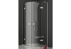 Štvrťkruhový sprchovací kút smskk4-80 Ravak SmartLine czteroelementowa, chróm + transparet