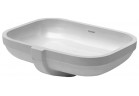 Umývadlo Duravit Happy D.48x35 cm, bez otvoru, Biela Alpin