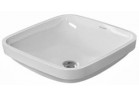  Umývadlo pod dosku, Duravit DuraStyle, 37x37 cm, bez otvoru pre batériu, Biela Alpin