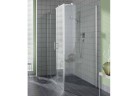 Ściana boczna do dverí z pevými segmentami Kermi Filia XP, szer. 75 cm, wys. 200 cm, saténové profily, sklo číre z KermiClean