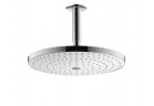 Horná sprcha/ Horná sprcha Hansgrohe Raindance Select S 300 2 jet so stropom pripojenie 100mm, DN15, priemer 301 mm, biela/chróm