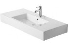Umývadlo Duravit Vero nábytková, 1-otvorová, s poličkou na batérie, z prepadom, 105x49 cm, biela WonderGliss