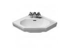 Umývadlo Duravit 1930 Series rohová 60x45 m S povrchom WonderGliss