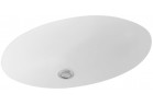 Umývadlo Villeroy & Boch Evana Weiss Alpin Ceramicplus pod dosku 62x42 cm, bez miesta na armatúru, z prepadom