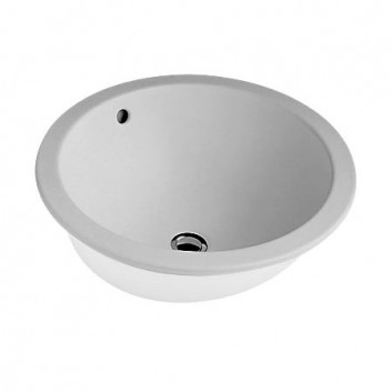 Umywalka Villeroy & Boch Loop&Friends, Biały Alpin Ceramicplus, nablatowa, średnica 450mm, z przelewem- sanitbuy.pl