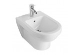 Bidet Villeroy & Boch O.Novo 36x56 cm, závesný, Biela Alpin Ceramicplus, 1-otvorový, z prepadom