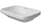  Umývadlo Duravit DuraStyle, 60x38 cm, brúsená, bez otvoru pre batériu, Biely Alpin WonderGliss