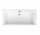 Vaňa obdĺžniková Villeroy&Boch Squaro Edge 12, 170x75 cm s nohami i systemem prepadovo-odtokový, Quaryl, biely Alpin