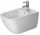 Závesný bidet, Duravit Happy D.2, 355x540, 1-otvorový, Biela Alpin WonderGliss