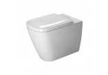 Miska toaletowa stojąca, Duravit Happy D.2, przyścienna, 365x570, Biały Alpin WonderGliss- sanitbuy.pl