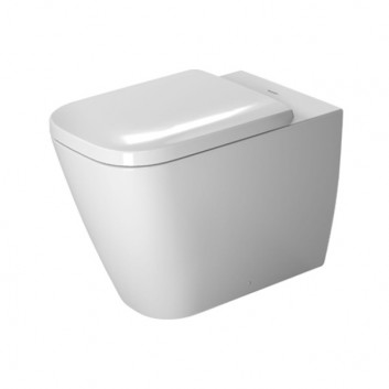 Miska toaletowa stojąca, Duravit Happy D.2, przyścienna, 365x570, Biały Alpin WonderGliss- sanitbuy.pl