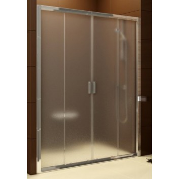 Drzwi prysznicowe BLDP4 140 Ravak Blix, satyna + transparent- sanitbuy.pl