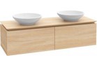 Skrinka podumývadlová Villeroy&Boch Legato, 1200x380x500 mm, Glossy Grey, miejsce pod dve Umywalki, svietidlo LED
