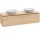 Skrinka podumývadlová Villeroy&Boch Legato, 1200x380x500 mm, Glossy Grey, miejsce pod dve Umywalki, svietidlo LED
