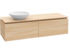 Skrinka podumývadlová Villeroy&Boch Legato, 1200x380x500 mm, Glossy White, miejsce na umywalkę z ľavej storny, svietidlo LED