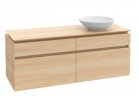 Skrinka podumývadlová Villeroy&Boch Legato, 1200x550x500 mm, Glossy White, miejsce na umywalkę z pravé strony