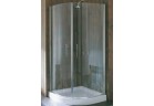 Štvrťkruhový sprchovací kút dwuskrzydłowa Novellini Young 2.0 R2 LUX, zakres regulacji 87,5-89,5 cm, profil chróm, sklo číre