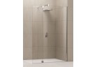 Sprchový kút druhu walk-in Novellini Giada H2 stála s pohyblivou stenou 97+37 cm, profil chróm, sklo číre