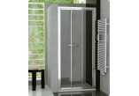 Štvorcový sprchovací kút 90 cm z rozsuwanymi drzwiami Ronal Pur Light S, lesklá- sanitbuy.pl