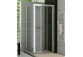 Štvorcový sprchovací kút 90 cm z rozsuwanymi drzwiami Ronal Pur Light S, lesklá- sanitbuy.pl