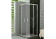 Štvorcový sprchovací kút 90 cm z rozsuwanymi drzwiami Ronal Pur Light S, lesklá- sanitbuy.pl