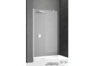 Sprchový kút druhu walk-in Novellini Kali H 77-80cm, saténové profily, sklo číre