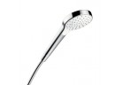 Sluchátko/ Ručná sprcha Hansgrohe Croma Select S 1 jet, DN 15, EcoSmart 9 l/min, veľkosť 110 mm, biela/chróm