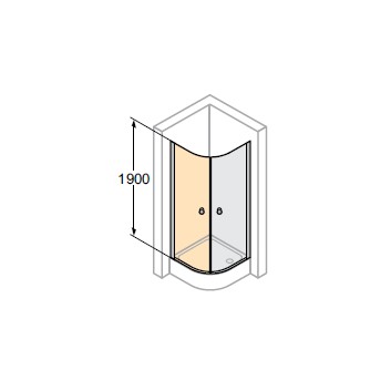 krídlové dvere sprchové huppe design 501 - , šírka 800mm- sanitbuy.pl