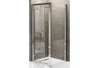 Dverí sprchové otočné Novellini Kuadra G 96-102 cm, profil chróm, sklo číre