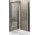 Dverí sprchové otočné Novellini Kuadra G 96-102 cm, profil chróm, sklo číre