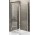 Pevná bočná stena Novellini Kuadra F 93-96 cm, profil chróm, sklo číre