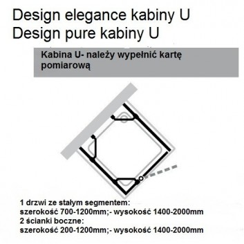 Dverí sprchové huppe design 501 - skladacie, šírka 800 mm- sanitbuy.pl