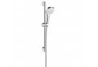 Sprchový set Hansgrohe Croma Select E Vario 65 cm, veľkosť główki 11 cm, EcoSmart 9 l/min, biela/chróm