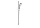 Sprchový set Hansgrohe Croma Select S Multi 65 cm, veľkosť sprchovej hlavici 11 cm, EcoSmart 9 l/min, biela/chróm
