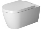 Misa Duravit Me by Starck Rimless 37x57 cm, Závěsná, bez splachovacieho kruhu+sedadlo s pozvoľným sklápaním