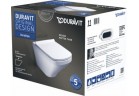 Misa Duravit Durastyle rimless 37x54 cm, Závěsná, bez splachovacieho kruhu +sedadlo s pozvoľným sklápaním, 37x54 cm, biela
