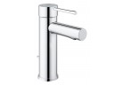 Umyvadlová batéria Grohe Essence na postavení, wys. 208 mm, chróm, Jednootvorové, uhol otočenia páky 95°/0°