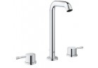 Umyvadlová batéria Grohe Essence na postavení, wys. 244 mm, chróm, 3-otvorová