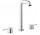 Umyvadlová batéria Grohe Essence na postavení, wys. 244 mm, chróm, 3-otvorová